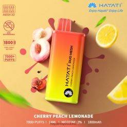 Hayati Flavour List - Hayati Duo Mesh kertakäyttöinen 468Z4J168 kirsikka persikka limonadi