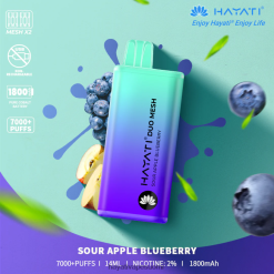 Hayati Flavour List - Hayati Duo Mesh kertakäyttöinen 468Z4J188 hapan omena mustikka