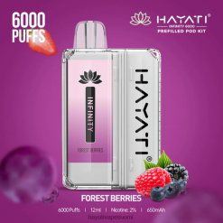 Hayati Flavour List - Hayati Infinity 6000 pod-sarjaa 468Z4J148 metsän marjoja
