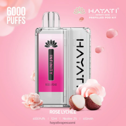 Hayati Flavour List - Hayati Infinity 6000 pod-sarjaa 468Z4J158 ruusulitsi