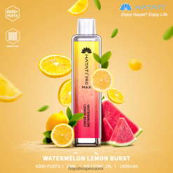 Hayati Flavour List - Hayati Pro Max kertakäyttöinen 468Z4J128 vesimeloni sitruuna räjähtää