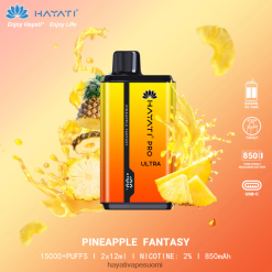 Hayati Flavour List - Hayati Pro Ultra kertakäyttöinen 15 000 suihketta 468Z4J208 ananas fantasia