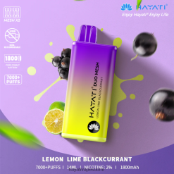 Hayati Flavours - Hayati Duo Mesh kertakäyttöinen 468Z4J187 sitruuna lime mustaherukka