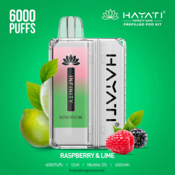 Hayati Flavours - Hayati Infinity 6000 pod-sarjaa 468Z4J157 vadelma & lime