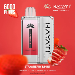 Hayati Store Suomi - Hayati Infinity 6000 pod-sarjaa 468Z4J160 mansikka & minttu
