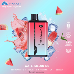 Hayati Vape Flavours - Hayati Pro Ultra kertakäyttöinen 15 000 suihketta 468Z4J214 vesimeloni jäätä