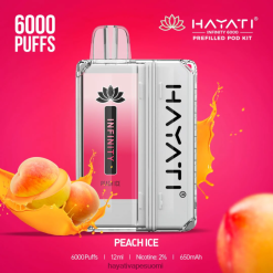 Hayati Vape Near Me - Hayati Infinity 6000 pod-sarjaa 468Z4J155 persikkajäätä