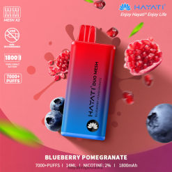 Hayati Vape Review - Hayati Duo Mesh kertakäyttöinen 468Z4J186 mustikka granaattiomena