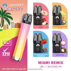 Hayati Vape Review - Hayati Remix esitäytetty pod-järjestelmä 2400 suihketta 468Z4J56 miami remix