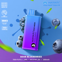 Hayati Vape Shop - Hayati Duo Mesh kertakäyttöinen 468Z4J189 happamia mustikoita