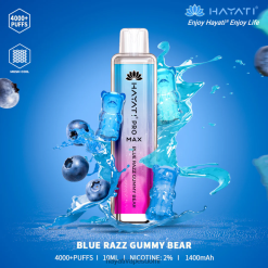 Hayati Vape Shop - Hayati Pro Max kertakäyttöinen 468Z4J129 sininen razz-kumikarhu