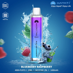 Hayati Vape Shop - Hayati Pro Max kertakäyttöinen 468Z4J99 mustikka vadelma